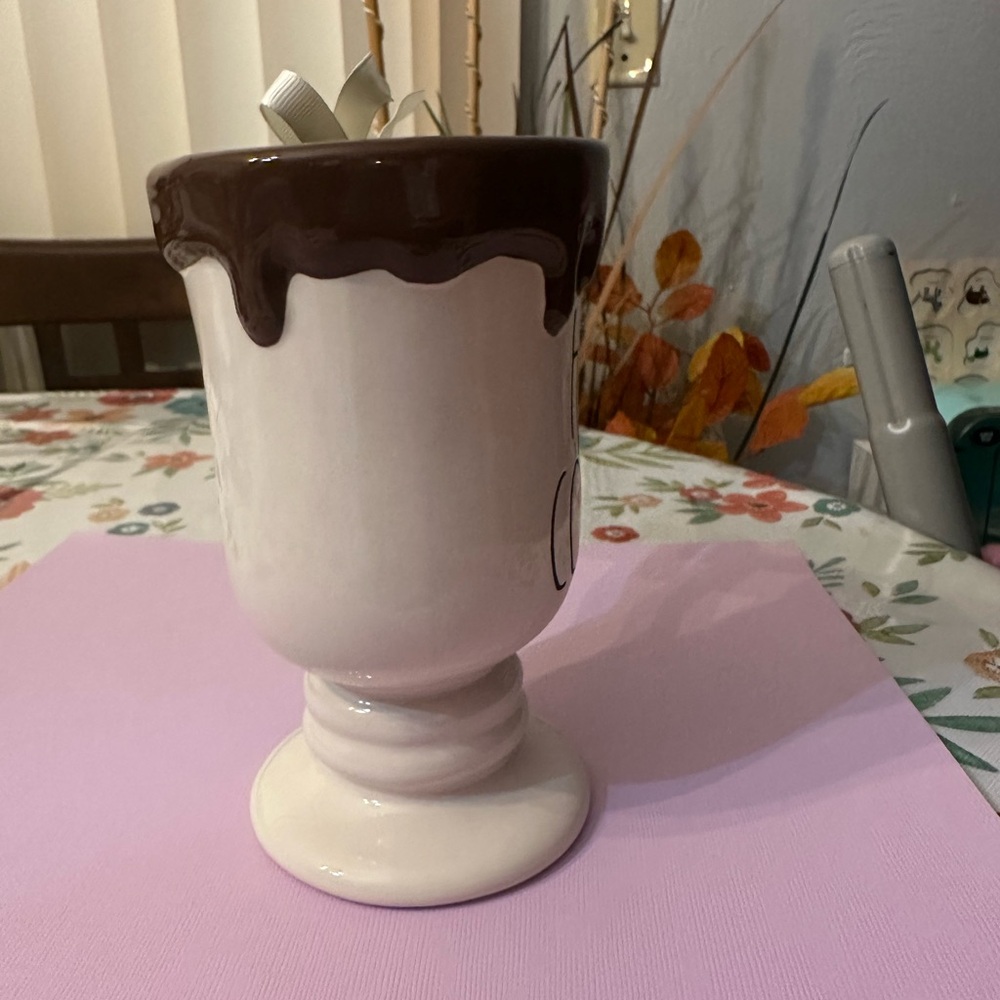 Rae Dunn Hot Cocoa Mug with Brown Drip Design - Picture 4 of 6